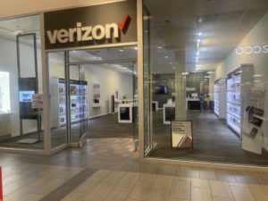Exterior of Victra Verizon Authorized Retail Store in Milpitas Great Mall, CA.