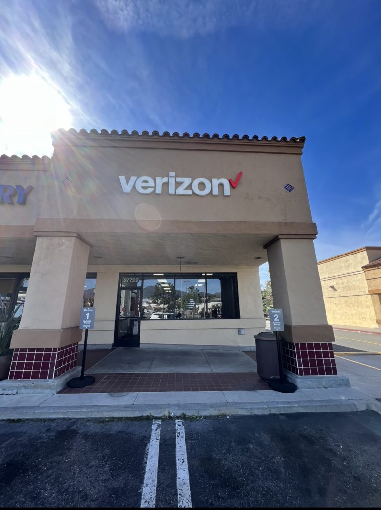 Exterior of Victra Verizon Authorized Retail Store in Mission Viejo S Margarita, CA.