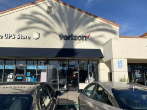 Exterior of Victra Verizon Authorized Retail Store in San Clemente De Los Mares, CA.