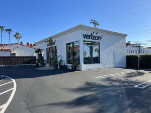 Exterior of Victra Verizon Authorized Retail Store in San Clemente El Camino, CA.