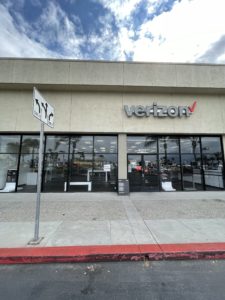 Exterior of Victra Verizon Authorized Retail Store in South Gate, CA.