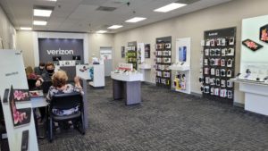 Interior of Victra Verizon Authorized Retail Store in Grass Valley, CA.