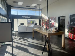 Interior of Victra Verizon Authorized Retail Store in La Puente, CA.