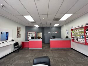 Interior of Victra Verizon Authorized Retail Store in San Diego Valley Centre, CA.
