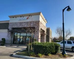 Bakersfield, California VerizonÂ store with beautiful grey brick columns.