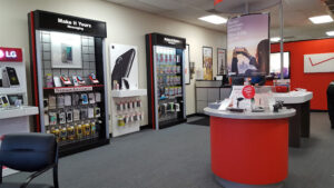 Fresno, California Verizon Store interior showing iPhone display