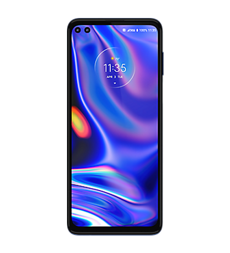 Motorola One 5G UW in Oxford Blue Android smartphone from Victra Verizon at a Victra Verizon Store Near Me