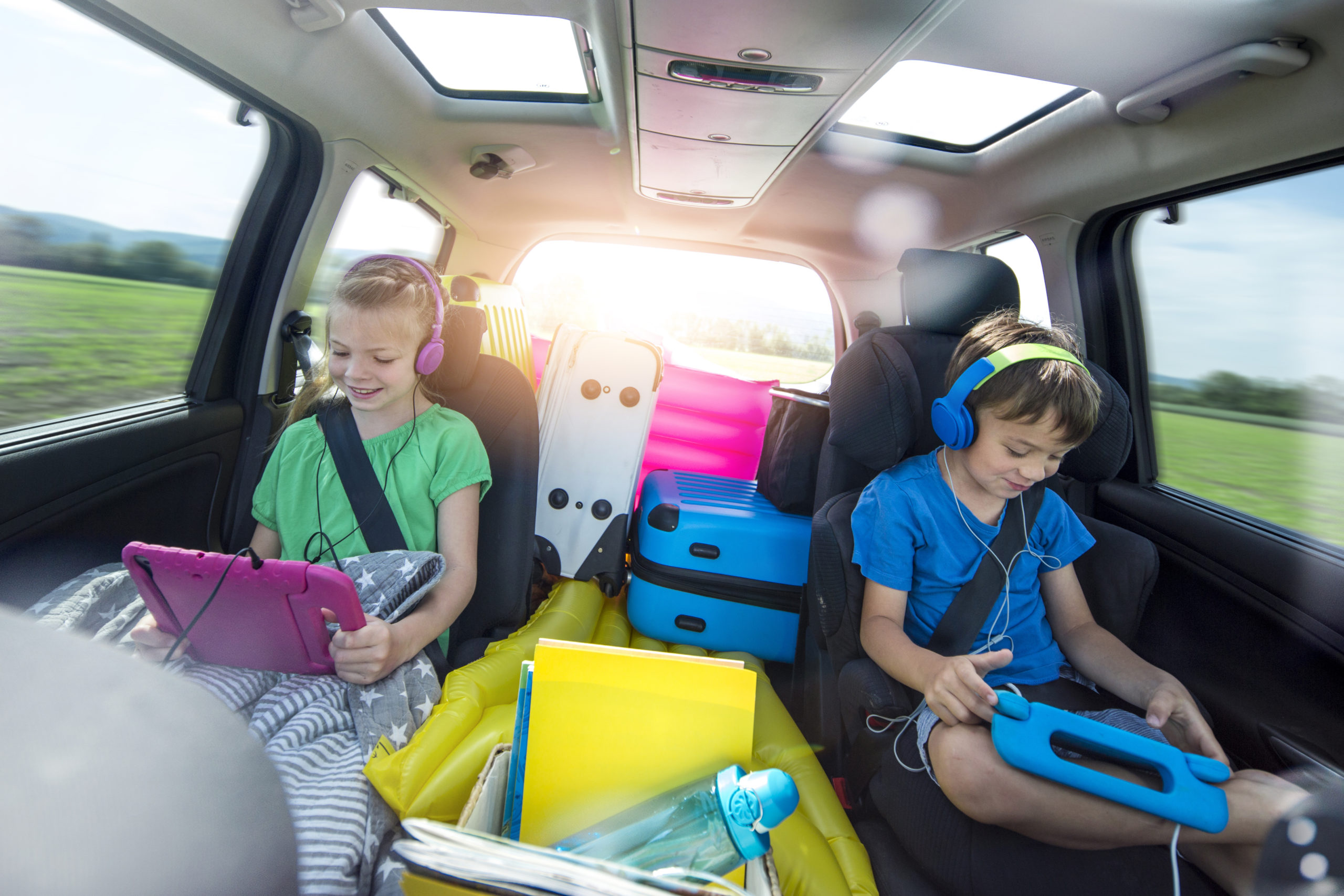 Children relax in the car during a long car journey Victra Verizon Store Near Me