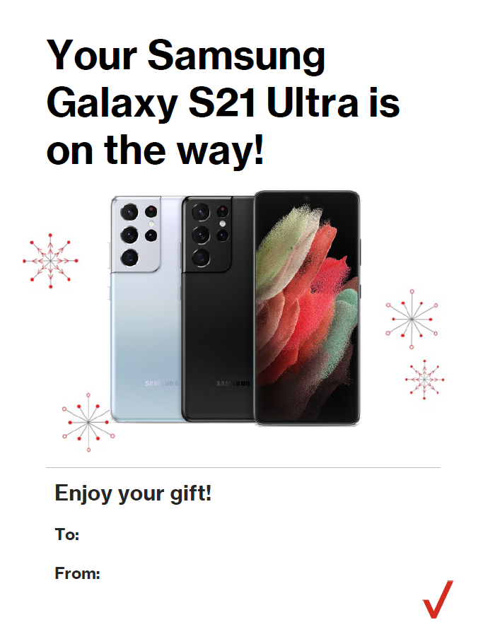 Samsung Galaxy S21 Ultra Gift Card- Victra Verizon Store Near Me