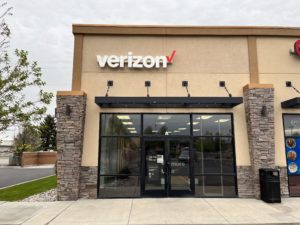 Exterior of Victra Verizon Authorized Retail Store in Pocatello Quinn, ID.