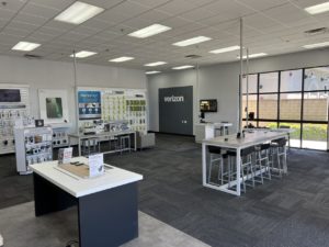 Interior of Victra Verizon Authorized Retail Store in Temecula Hwy 79, CA.