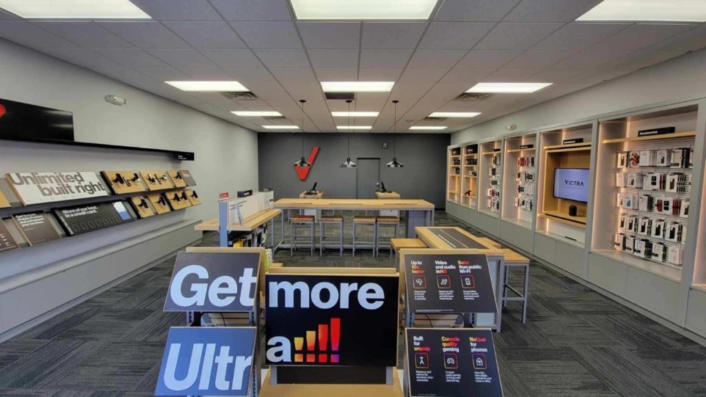 Interior of Victra Verizon Authorized Retail Store in Idaho Falls Houston, ID.
