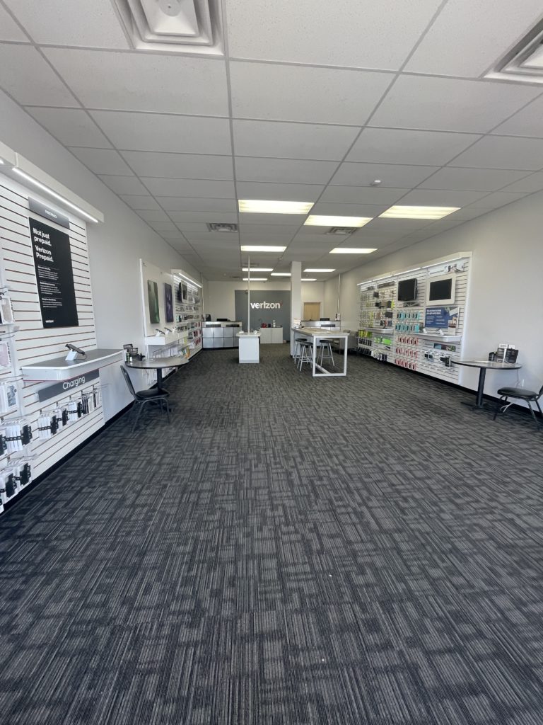 Interior of Victra Verizon Authorized Retail Store in Mountain Home, ID.