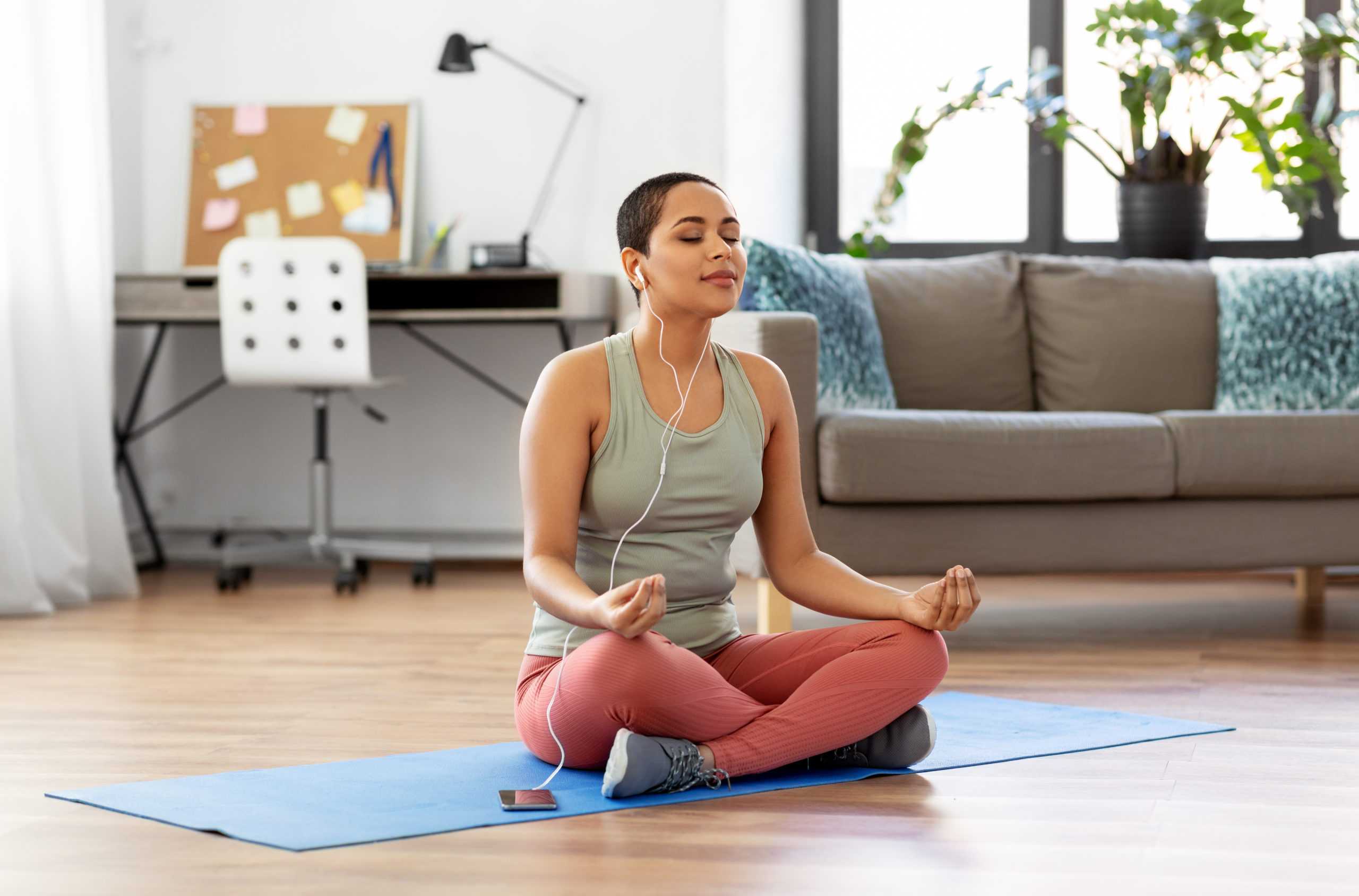 De-Stress yoga pose