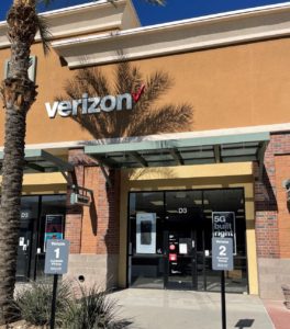 Exterior of Victra Verizon Authorized Retail Store in Goodyear, AZ.