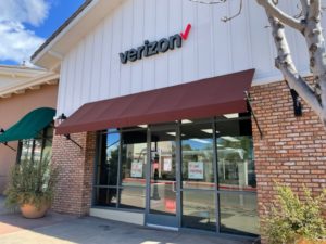 Exterior of Victra Verizon Authorized Retail Store in Carlsbad Gateway, CA.