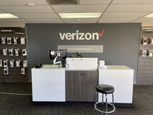 Interior of Victra Verizon Authorized Retail Store in Citrus Heights, CA.