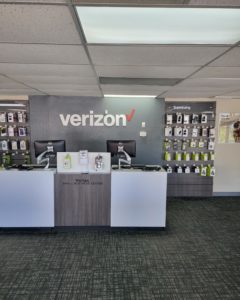 Interior of Victra Verizon Authorized Retail Store in Clearlake, CA.