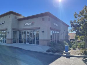 Exterior of Victra Verizon Authorized Retail Store in Escondido Valley, CA.