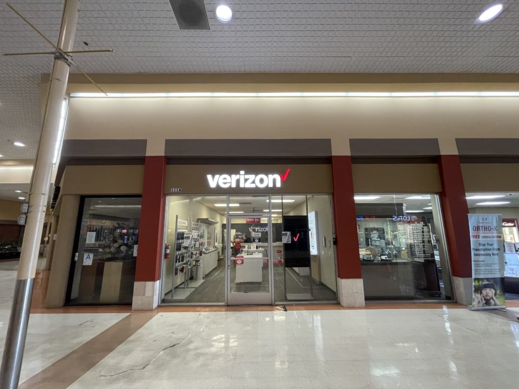 Exterior of Victra Verizon Authorized Retail Store in Rowland Heights, CA.