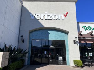 Exterior of Victra Verizon Authorized Retail Store in San Diego Westview, CA.