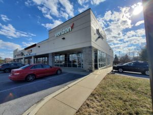 Exterior of Victra Verizon Authorized Retail Store in Sykesville, MD.