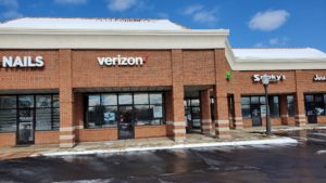 Exterior of Victra Verizon Authorized Retail Store in Livonia, MI.