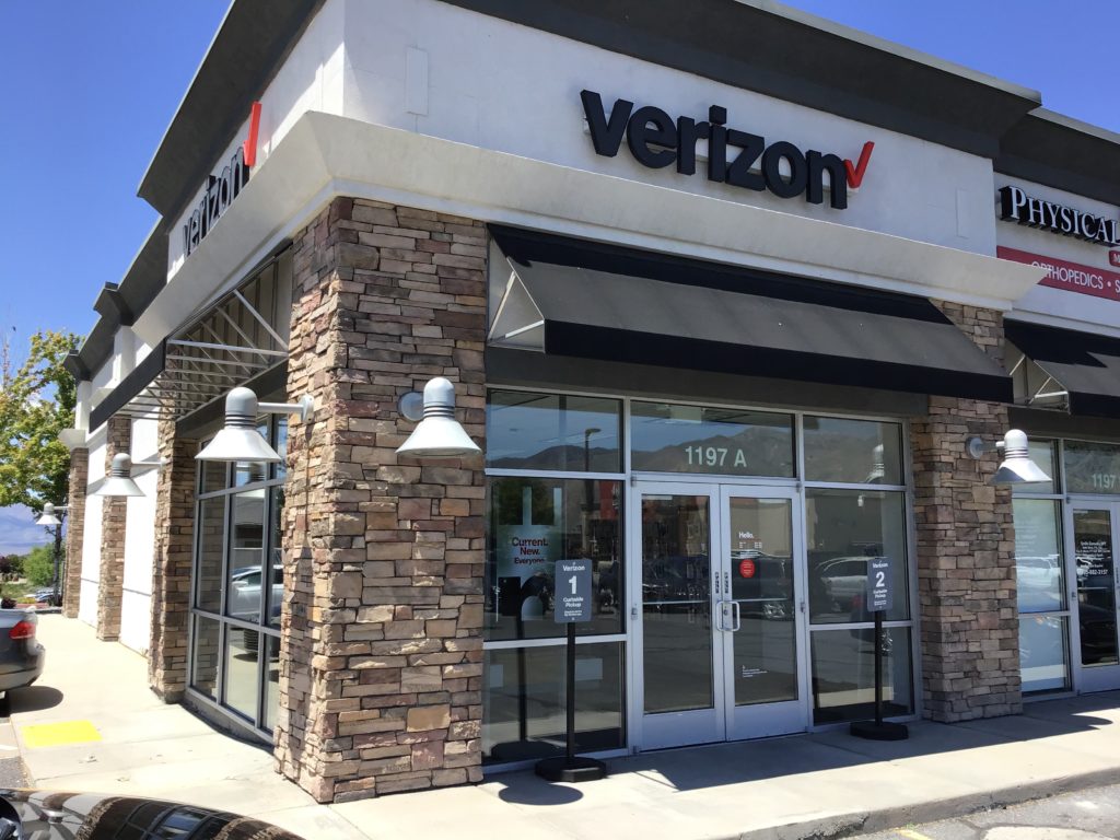 Exterior of Victra Verizon Authorized Retail Store in Tooele, UT.