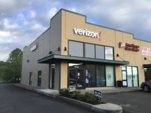 Exterior of Victra Verizon Authorized Retail Store in Chehalis, WA.