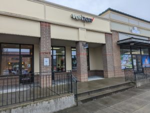 Exterior of Victra Verizon Authorized Retail Store in DuPont, WA.