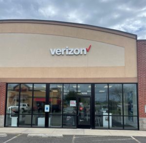 Exterior of Victra Verizon Authorized Retail Store in Spokane North Division, WA.