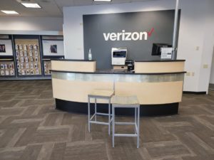 Interior of Victra Verizon Authorized Retail Store in Stanwood, WA.