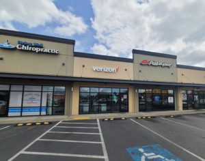 Exterior of Victra Verizon Authorized Retail Store in Yelm, WA.
