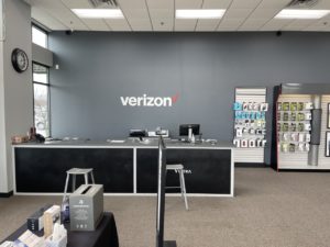 Interior of Victra Verizon Authorized Retail Store in Fond du Lac, WI.