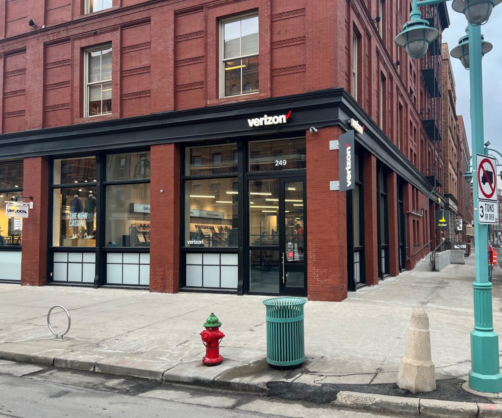 Exterior of Victra Verizon Authorized Retail Store in Milwaukee, WI.