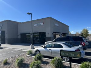 Exterior of Victra Verizon Authorized Retail Store in Cheyenne, WY.