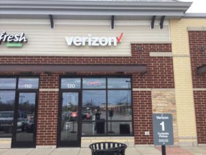 Exterior of Victra Verizon Authorized Retail Store in Franklin, WI.