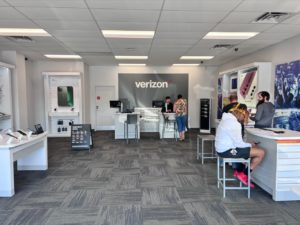 Interior of Victra Verizon Authorized Retail Store in Wasilla, AK.
