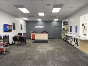 Interior of Victra Verizon Authorized Retail Store in Clanton, AL.