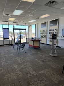 Interior of Victra Verizon Authorized Retail Store in Demopolis, AL.