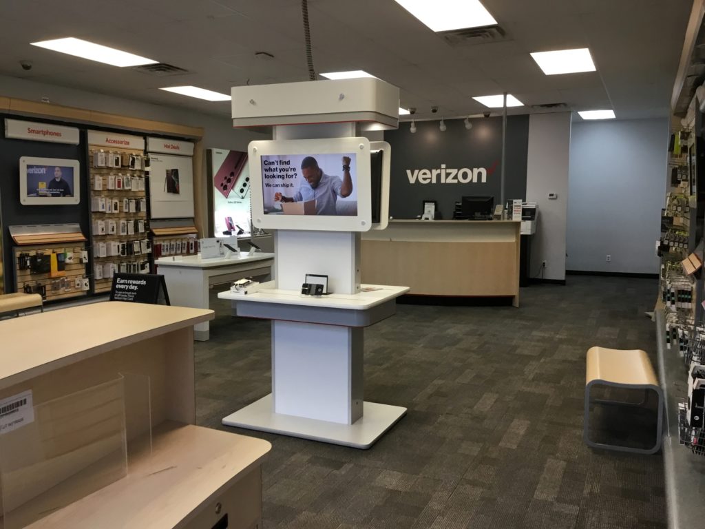 Interior of Victra Verizon Authorized Retail Store in Ozark, AL.