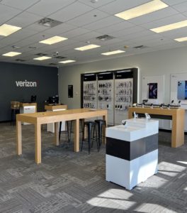 Interior of Victra Verizon Authorized Retail Store in Goodyear, AZ.