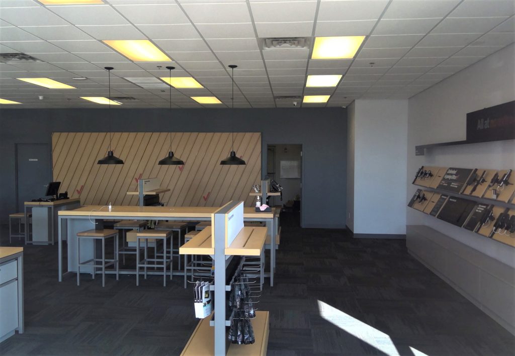 Interior of Victra Verizon Authorized Retail Store in San Tan Valley, AZ.