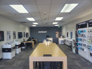 Interior of Victra Verizon Authorized Retail Store in Fort Collins, CO.