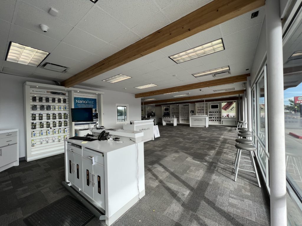 Interior of Victra Verizon Authorized Retail Store in Montrose, CO.