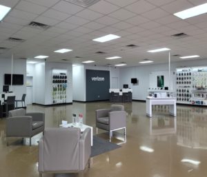 Interior of Victra Verizon Authorized Retail Store in Pooler, GA.