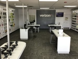 Interior of Victra Verizon Authorized Retail Store in Windham, ME.