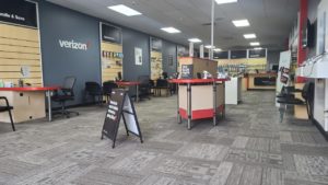 Interior of Victra Verizon Authorized Retail Store in Kitty Hawk, NC.