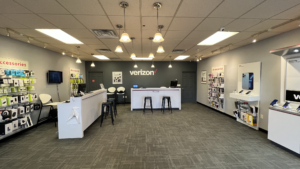 Interior of Victra Verizon Authorized Retail Store in Mandan, ND.