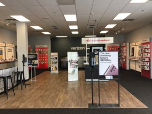 Interior of Victra Verizon Authorized Retail Store in West Fargo, ND.